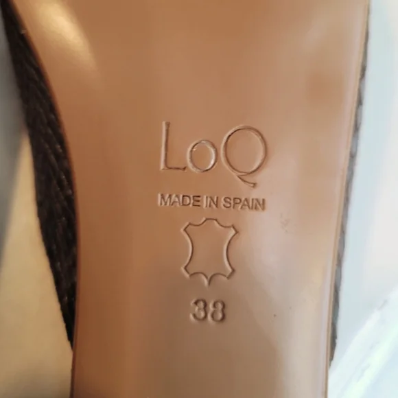 LOQ Brown Snakeskin Mules - Picture 6 of 6